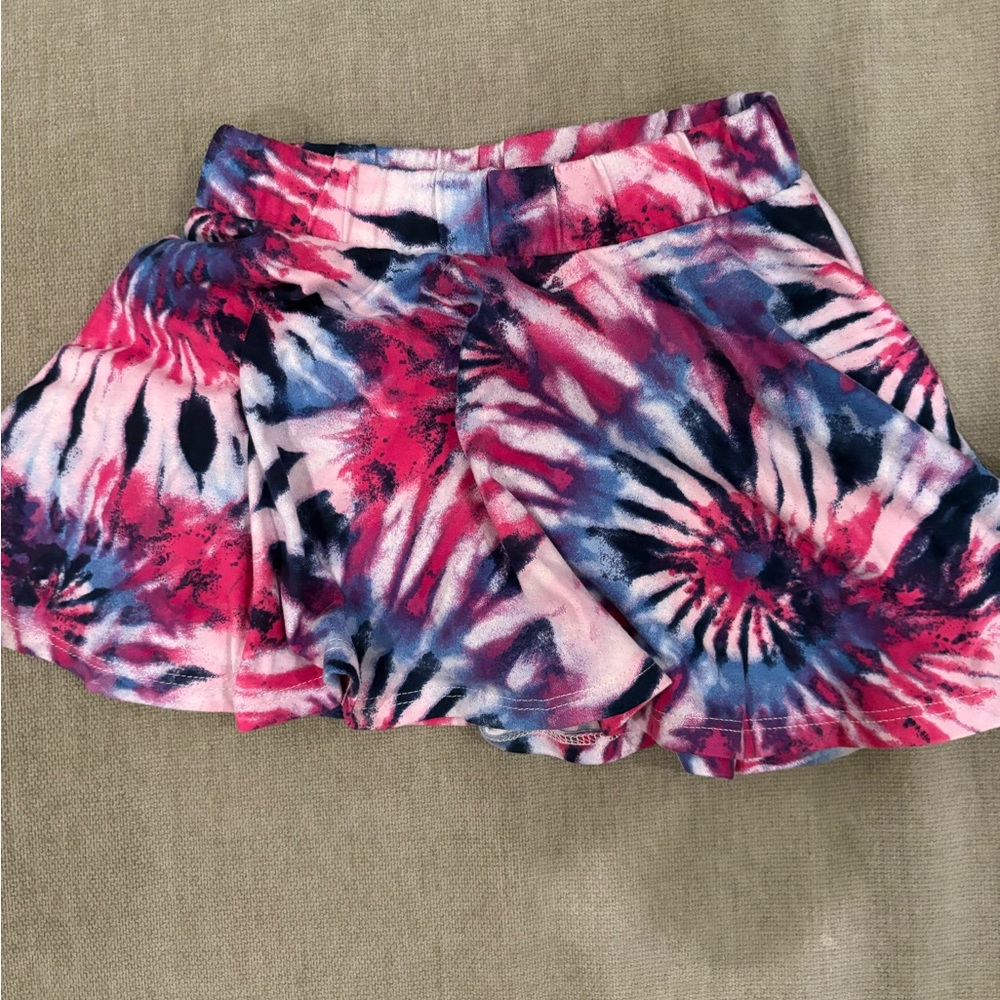 Pixielane Tie-Dye Skort - Pink & Blue